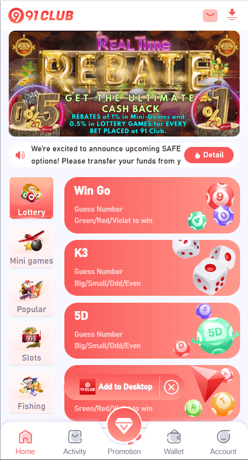 Creating an Account: 91 Club Register Process